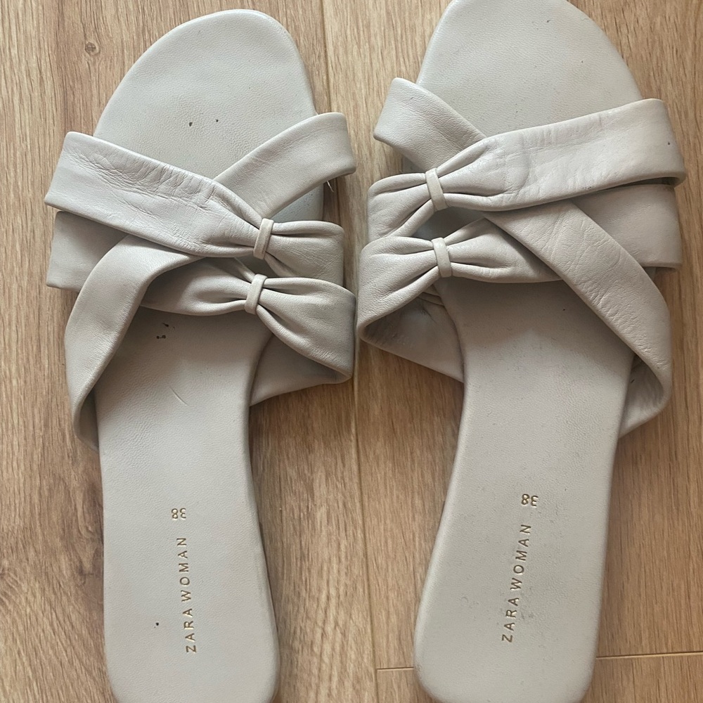 Zara leather sandals